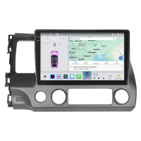 Штатная магнитола Element для Honda Civic VIII Рестайлинг 2008-2012 экран 10" 4/64 QLED CarPlay 4G Wi-Fi GPS 360 Prime