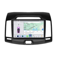 Штатная магнитола Element для Hyundai Elantra IV (HD) 2006-2011 экран 9" 4/64 QLED CarPlay 4G Wi-Fi GPS 360 Prime