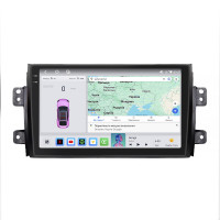 Штатная магнитола Element для Fiat Sedici 2005-2014 экран 9" 4/64 QLED CarPlay 4G Wi-Fi GPS 360 Prime