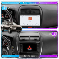 Штатная магнитола Element для Mitsubishi Outlander Sport I Рестайлинг 2012-2016 экран 10" 4/64 QLED CarPlay 4G Wi-Fi GPS 360 Prime