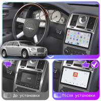 Штатная магнитола Element для Chrysler 300C I 2004-2011 экран 9" 4/64 QLED CarPlay 4G Wi-Fi GPS 360 Prime