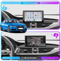 Штатная магнитола Element для Audi Q3 I (8U) 2011-2014 экран 9" 4/64 QLED CarPlay 4G Wi-Fi GPS 360 Prime