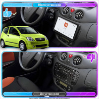 Штатная магнитола Element для Citroen C2 2003-2009 экран 9" 4/64 QLED CarPlay 4G Wi-Fi GPS 360 Prime