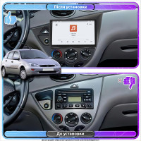 Штатная магнитола Element для Ford Focus I 1998-2001 экран 9" 4/64 QLED CarPlay 4G Wi-Fi GPS 360 Prime