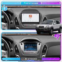 Штатная магнитола Element для Hyundai Tucson II 2009-2015 экран 10" 4/64 QLED CarPlay 4G Wi-Fi GPS 360 Prime