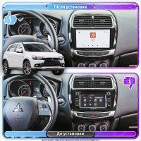 Штатная магнитола Element для Mitsubishi ASX I Рестайлинг 2 2016-2020 экран 9" 4/64 QLED CarPlay 4G Wi-Fi GPS 360 Prime