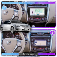 Штатная магнитола Element для Nissan Altima V (L33) 2012-2018 экран 9" 4/64 QLED CarPlay 4G Wi-Fi GPS 360 Prime