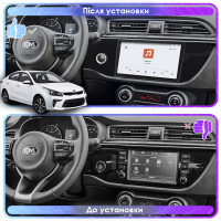 Штатная магнитола Element для Kia K2 IV (FB) 2017-н.в. экран 10" 4/64 QLED CarPlay 4G Wi-Fi GPS 360 Prime