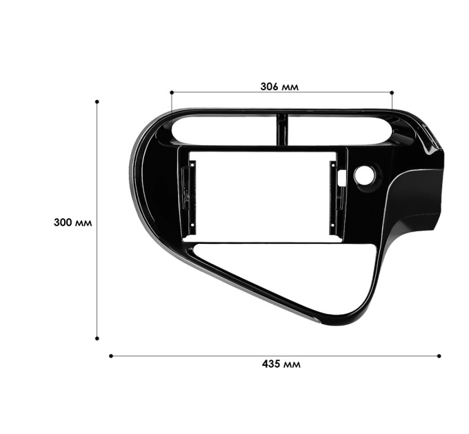 Перехідна рамка Toyota Prius C 2018-2020 (7528)