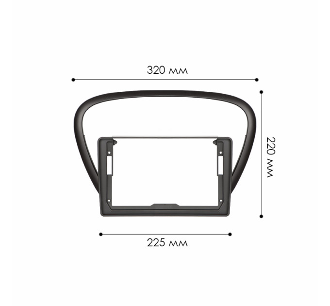 Перехідна рамка Peugeot 607 2004-2010 (7719)