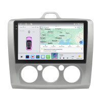 Штатная магнитола Element для Ford Focus II (North America) 2007-2010 экран 9" 4/64 QLED CarPlay 4G Wi-Fi GPS 360 Prime