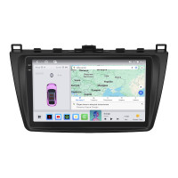 Штатная магнитола Element для Mazda 6 II (GH) 2007-2009 экран 9" 4/64 QLED CarPlay 4G Wi-Fi GPS 360 Prime