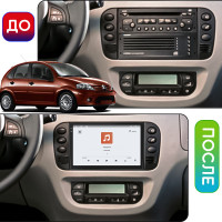 Штатная магнитола Element для Citroen C3 I 2002-2006 экран 9" 4/64 QLED CarPlay 4G Wi-Fi GPS 360 Prime