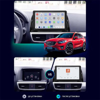 Штатная магнитола Element для Mazda CX-5 I Рестайлинг 2015-2017 экран 10" 4/64 QLED CarPlay 4G Wi-Fi GPS 360 Prime