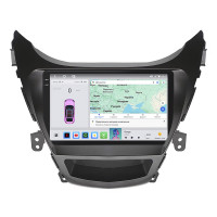 Штатная магнитола Element для Hyundai Elantra V (MD) 2010-2014 экран 9" 4/64 QLED CarPlay 4G Wi-Fi GPS 360 Prime