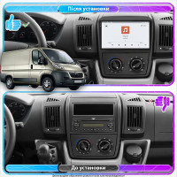 Штатная магнитола Element для Citroen Jumper II Рестайлинг 2011-н.в. экран 9" 4/64 QLED CarPlay 4G Wi-Fi GPS 360 Prime