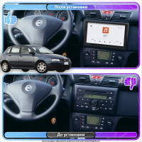 Штатная магнитола Element для Fiat Stilo 2001-2007 экран 9" 4/64 QLED CarPlay 4G Wi-Fi GPS 360 Prime