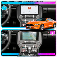 Штатная магнитола Element для Ford Mustang VI Рестайлинг 2017-н.в. экран 9" 4/64 QLED CarPlay 4G Wi-Fi GPS 360 Prime