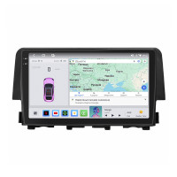 Штатная магнитола Element для Honda Civic X 2015-2021 экран 9" 4/64 QLED CarPlay 4G Wi-Fi GPS 360 Prime