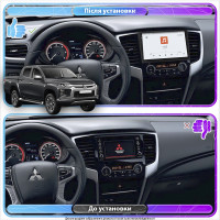 Штатная магнитола Element для Mitsubishi L200 V Рестайлинг 2018-н.в. экран 9" 4/64 QLED CarPlay 4G Wi-Fi GPS 360 Prime