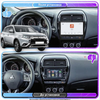 Штатная магнитола Element для Mitsubishi Outlander Sport I Рестайлинг 3 2020-н.в. экран 10" 4/64 QLED CarPlay 4G Wi-Fi GPS 360 Prime