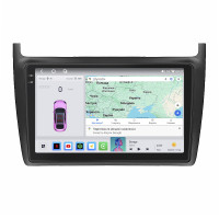 Штатная магнитола Element для Volkswagen Polo V 2009-2015 экран 9" 4/64 QLED CarPlay 4G Wi-Fi GPS 360 Prime