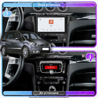 Штатная магнитола Element для Ford Galaxy II ver 2 2006-2010 экран 9" 4/64 QLED CarPlay 4G Wi-Fi GPS 360 Prime