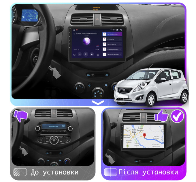 Штатна магнітола Ravon R2 2016-2020 Element Prime 2/32 4G CarPlay