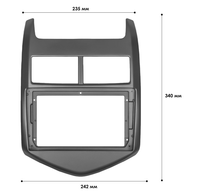Перехідна рамка Chevrolet Aveo 2011-2018 Sonic 2011-2018 Holden Barina 2011-2018 (3727) Gray