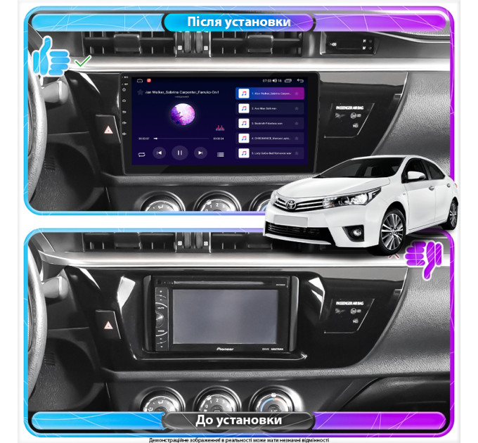 Штатна автомагнітола Toyota Corolla (E160, E170) 2012-2016 Element Prime 2/32 CarPlay 4G