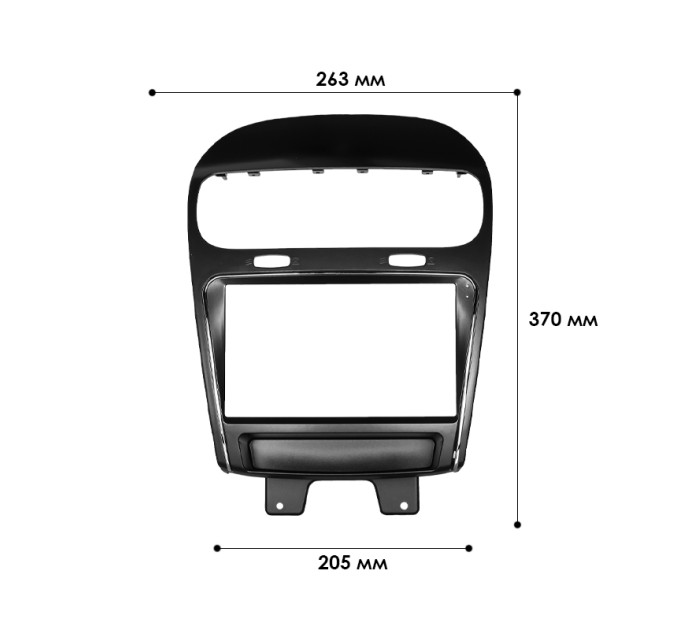 Перехідна рамка Dodge Journey 2011+ Fiat Freemont 2011-2016 (7066)