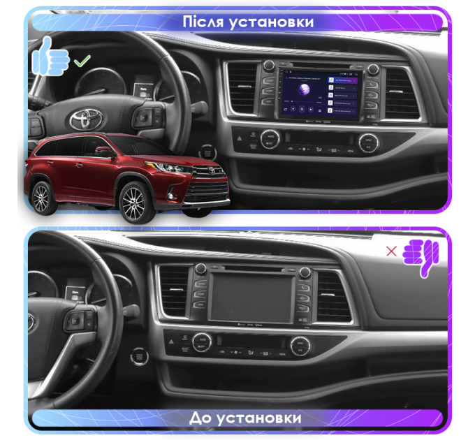 Штатна магнітола Toyota Highlander (U50) 2016-2019 Element 2/32 4G