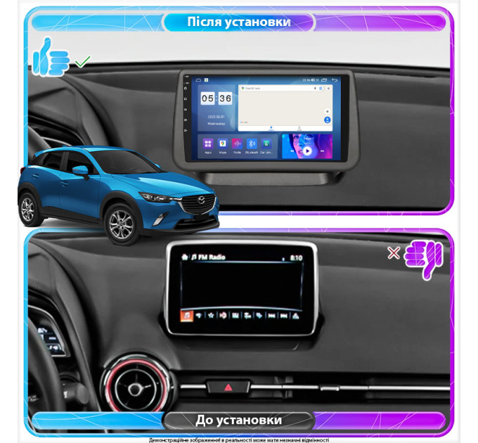 Штатна магнітола Mazda CX-3 2015-2018 Element Prime 4/64 CarPlay 4G
