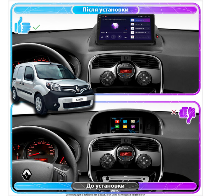 Штатна магнітола Renault Kangoo 2013-2021 Element Prime 4/64 CarPlay 4G