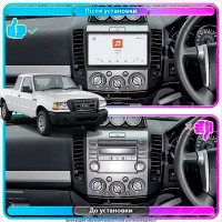 Штатная магнитола Element для Ford Ranger II 2006-2009 экран 9" 4/64 QLED CarPlay 4G Wi-Fi GPS 360 Prime