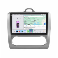 Штатная магнитола Element для Ford Focus II 2004-2008 экран 9" 4/64 QLED CarPlay 4G Wi-Fi GPS 360 Prime