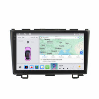 Штатная магнитола Element для Honda CR-V III 2006-2009 экран 9" 4/64 QLED CarPlay 4G Wi-Fi GPS 360 Prime