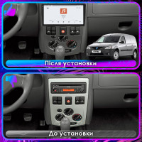 Штатная магнитола Element для Dacia Logan I 2004-2012 экран 9" 4/64 QLED CarPlay 4G Wi-Fi GPS 360 Prime