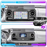 Штатная магнитола Element для Mercedes-Benz Sprinter III (W907/910) 2018-н.в. экран 10" 4/64 QLED CarPlay 4G Wi-Fi GPS 360 Prime