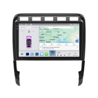 Штатная магнитола Element для Porsche Cayenne I (955) 2002-2007 экран 9" 4/64 QLED CarPlay 4G Wi-Fi GPS 360 Prime