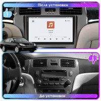 Штатная магнитола Element для Lexus ES IV Рестайлинг 2003-2006 экран 9" 4/64 QLED CarPlay 4G Wi-Fi GPS 360 Prime