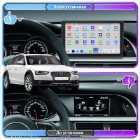 Штатная магнитола Element для Audi A4 allroad IV (B8) Рестайлинг 2011-2016 экран 10" 4/64 QLED CarPlay 4G Wi-Fi GPS 360 Prime