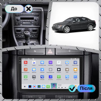 Штатная магнитола Element для Audi S4 III (B7) 2004-2008 экран 9" 4/64 QLED CarPlay 4G Wi-Fi GPS 360 Prime