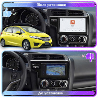 Штатная магнитола Element для Honda Fit III 2013-2017 экран 9" 4/64 QLED CarPlay 4G Wi-Fi GPS 360 Prime