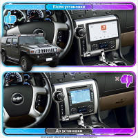 Штатная магнитола Element для Hummer H2 I Рестайлинг 2007-2009 экран 10" 4/64 QLED CarPlay 4G Wi-Fi GPS 360 Prime