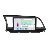 Штатная магнитола Element для Hyundai Avante VI 2015-н.в. экран 9" 4/64 QLED CarPlay 4G Wi-Fi GPS 360 Prime