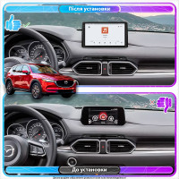 Штатная магнитола Element для Mazda CX-5 II 2017-н.в. экран 9" 4/64 QLED CarPlay 4G Wi-Fi GPS 360 Prime