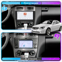 Штатная магнитола Element для Mercedes-Benz CLC-Класс 2008-2011 экран 9" 4/64 QLED CarPlay 4G Wi-Fi GPS 360 Prime