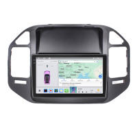 Штатная магнитола Element для Mitsubishi Pajero III 1999-2002 экран 9" 4/64 QLED CarPlay 4G Wi-Fi GPS 360 Prime