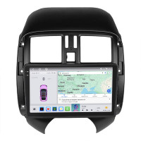 Штатная магнитола Element для Nissan Almera III (G15) 2012-2018 экран 9" 4/64 QLED CarPlay 4G Wi-Fi GPS 360 Prime